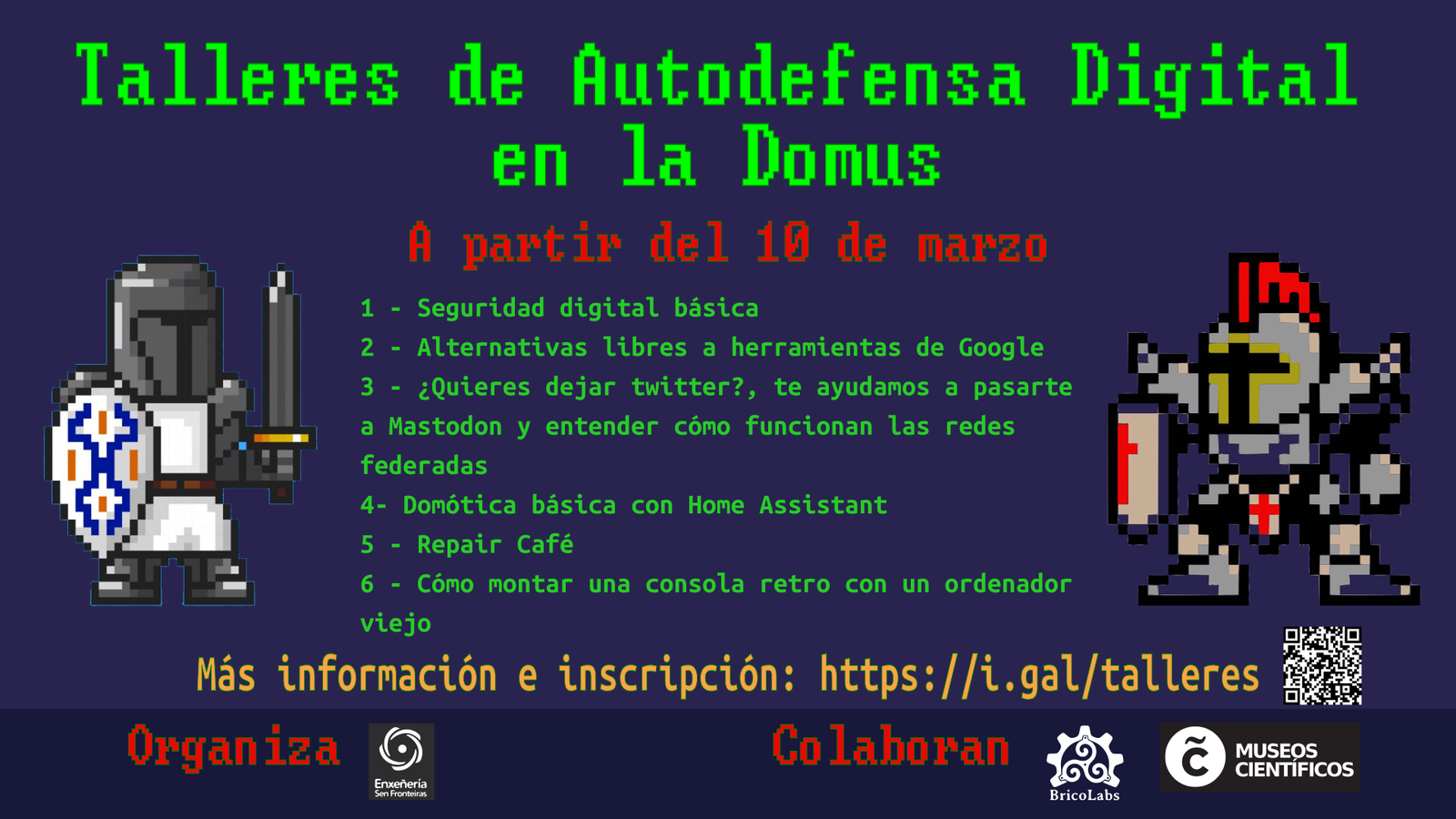 Obradoiros de autodefensa dixital en A Coruña