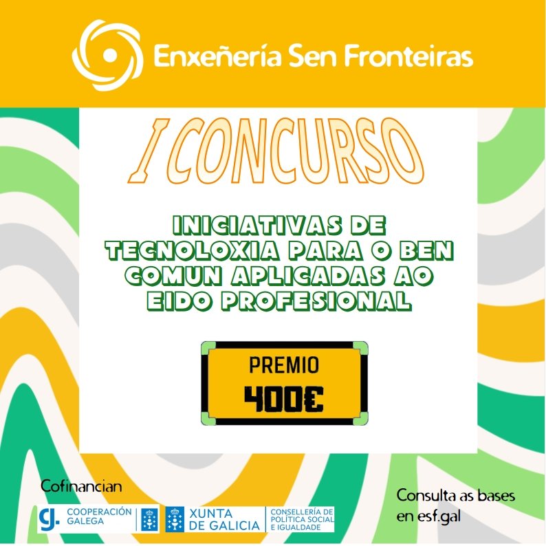 I Concurso de iniciativas de tecnoloxía para o ben común no eido profesional